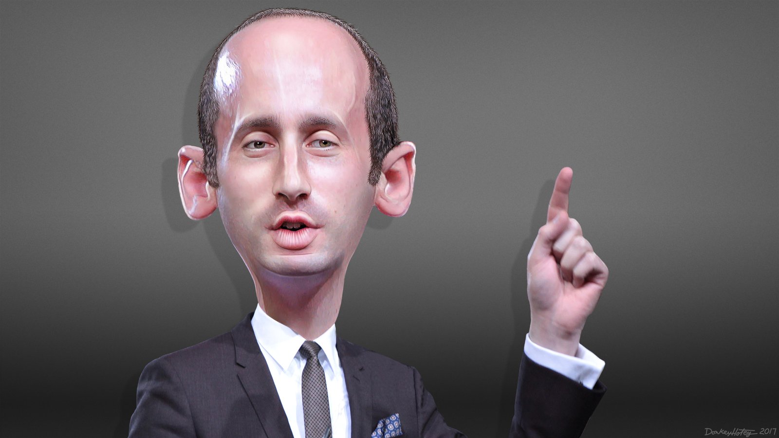 Stephen Miller Caricature 32981279676