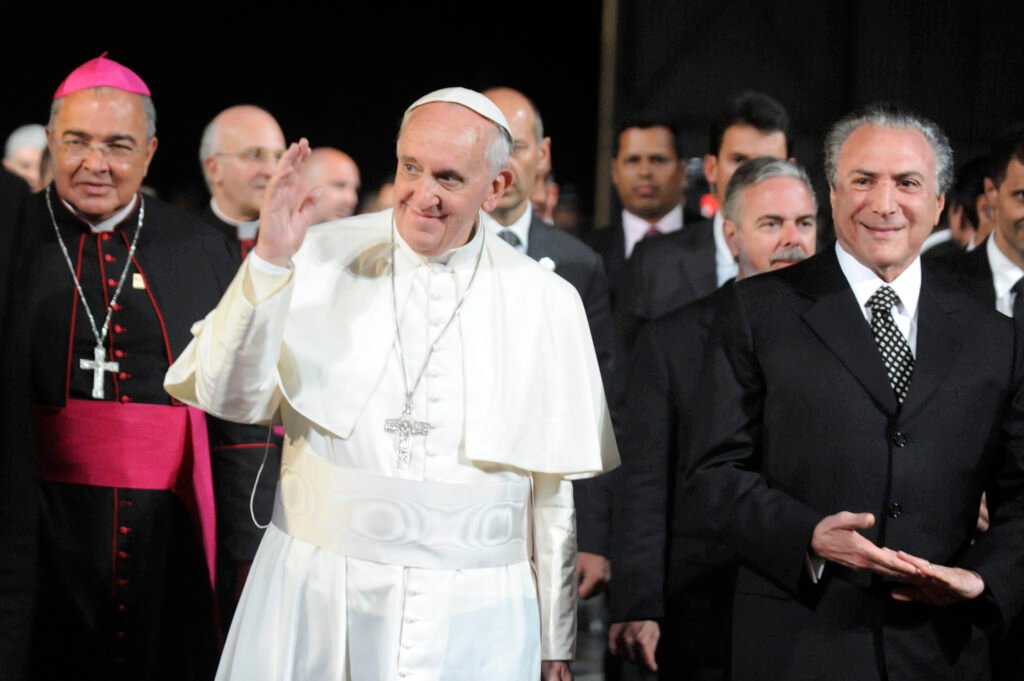 Farewell to Pope Francis in the Galeao Air Force Base