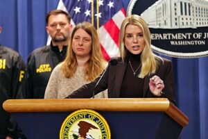Pam Bondi in 2025
